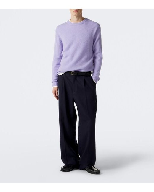 Lisa Yang Purple Baxter Cashmere And Silk Sweater for men