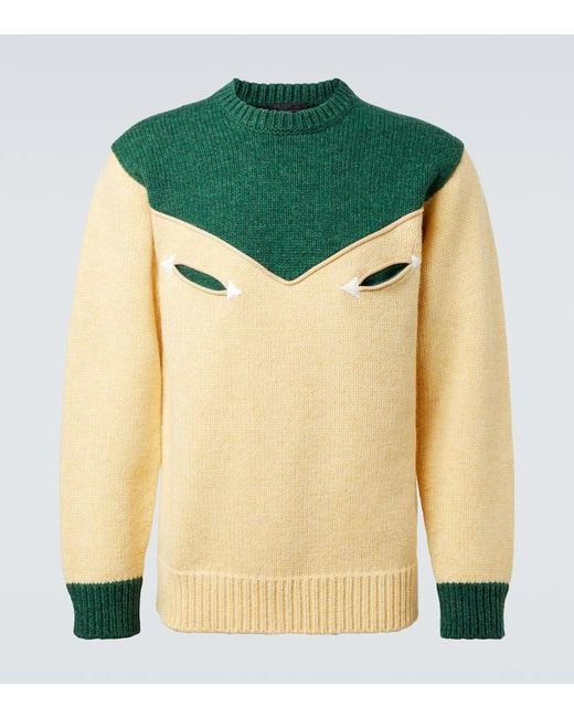 Prada Pullover Aus Schurwolle in Grün für Herren Lyst AT