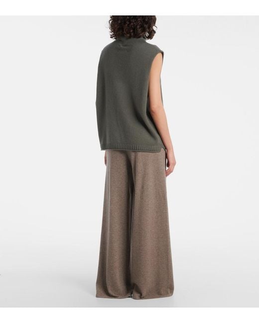 Lisa Yang Green Knitted Cashmere Top