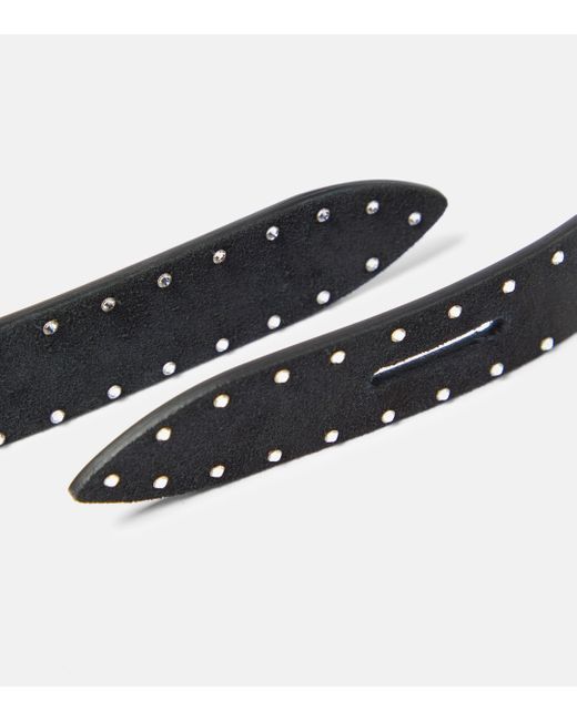 Isabel Marant Black Lecce Studded Leather Belt