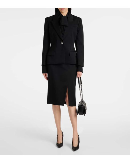 Givenchy Black Schultertasche 4G Soft Small Aus Leder