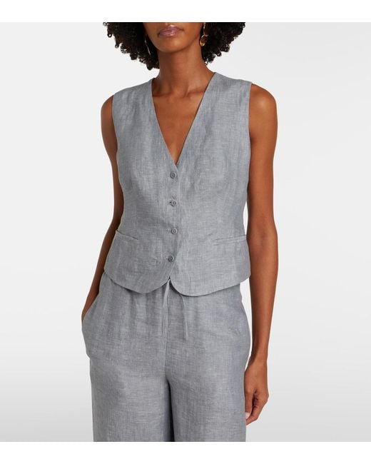 Eres Gray Creatif Linen Vest