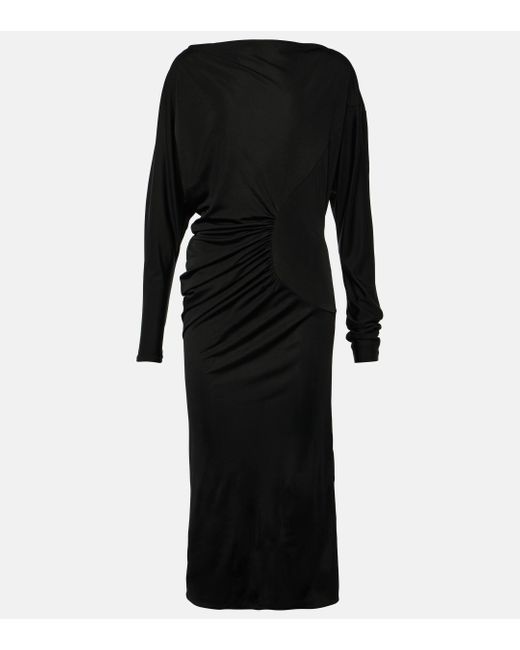 Robe longue Oron Khaite en coloris Black