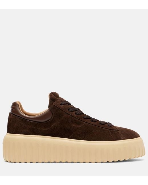 Zapatillas H-Stripes De Ante Hogan de color Brown