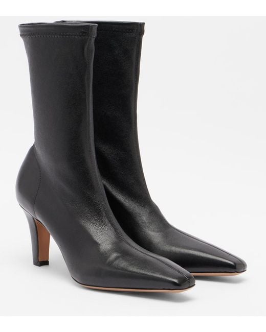 Paris Texas Black Belle 75 Leather Ankle Boots