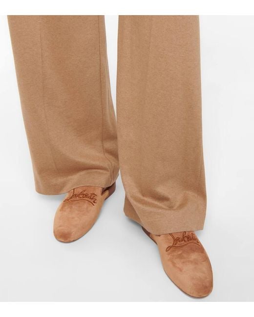 Christian Louboutin Brown Slippers Coolito Donna