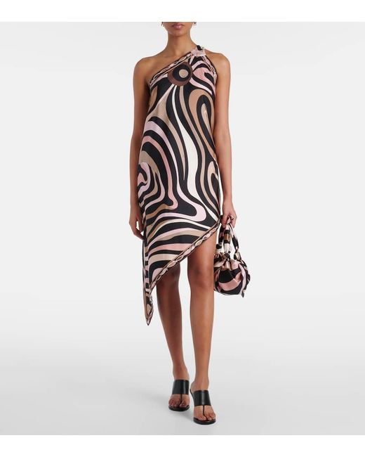 Emilio Pucci Black Small Twill Shoulder Bag