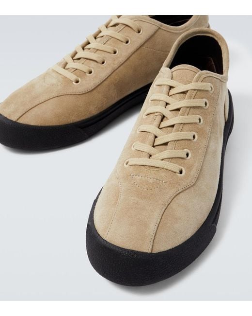 The Row White Suede Sneakers for men