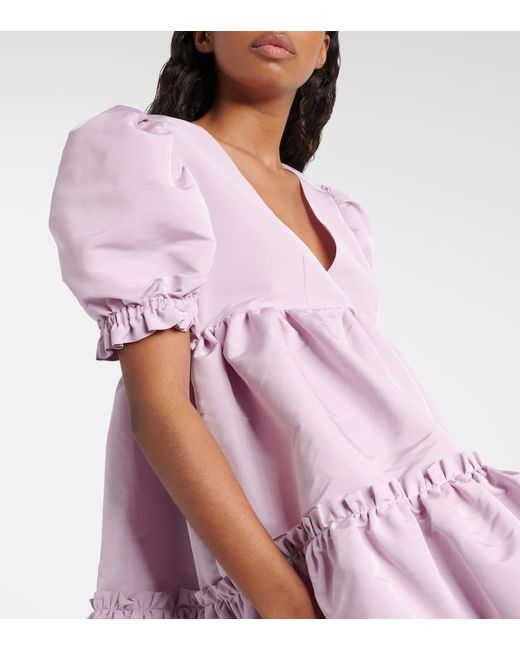 Nina Ricci Pink Gathered Tiered Minidress