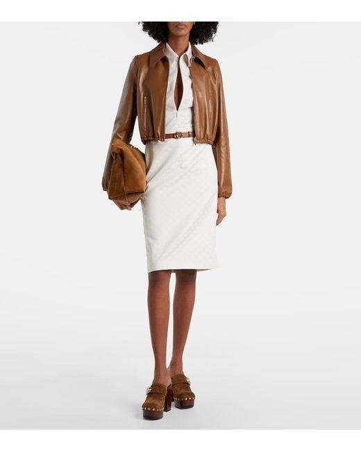 Gucci Brown Double G Gg Suede Clogs