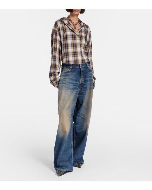 Acne Blue U Rocka Wide-Leg Jeans