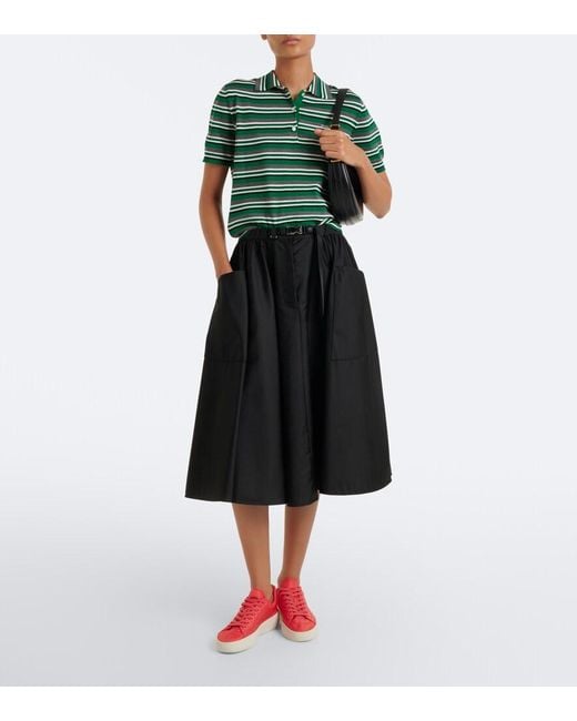 Prada Red Court Re-Nylon Sneakers