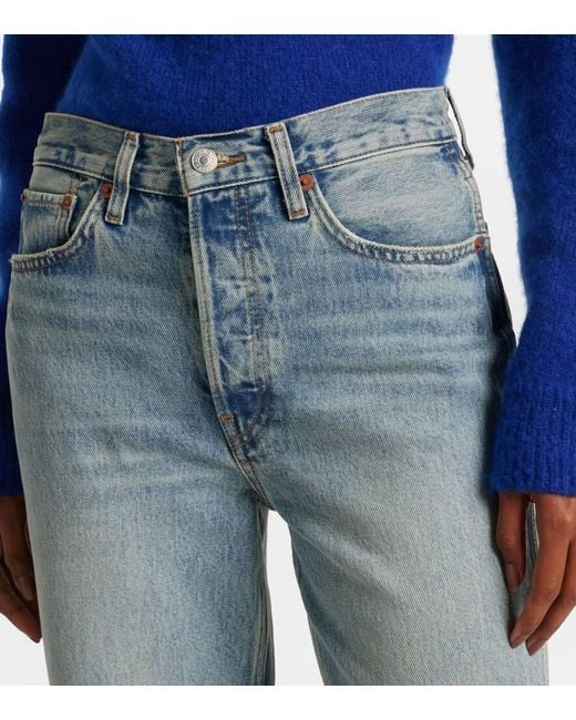 Jeans Regular 90S A Vita Alta di Re/done in Blue