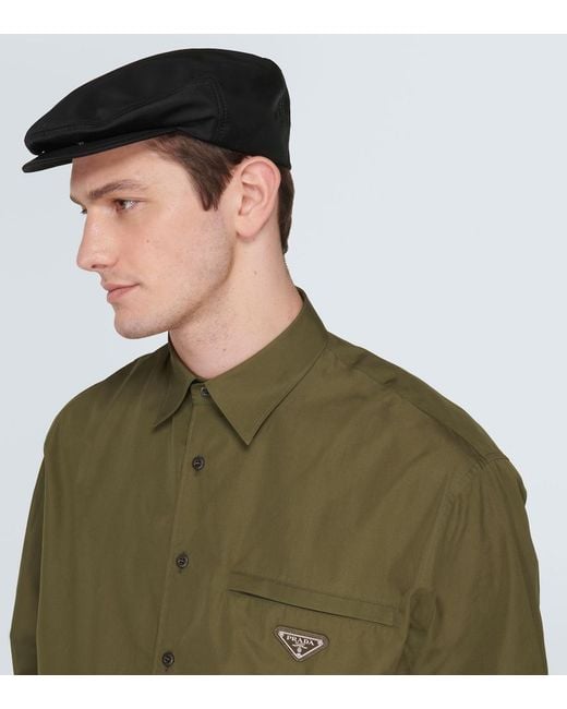 Prada Baskenmuetze in Black für Herren