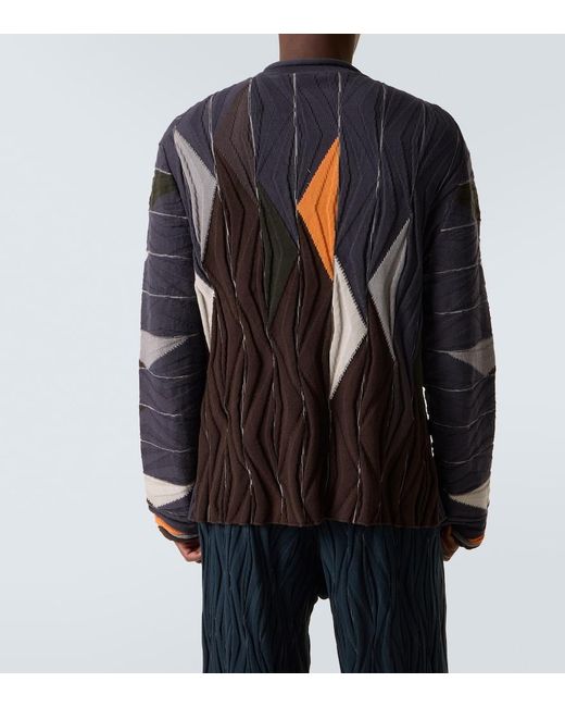 Kiko Kostadinov Black Raday Asymmetric Cotton Cardigan for men