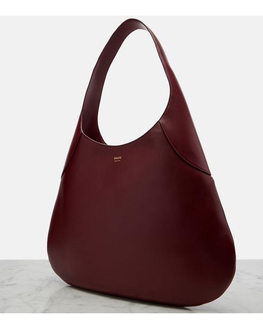 Khaite Red Joan Large Leather Shoulder Bag