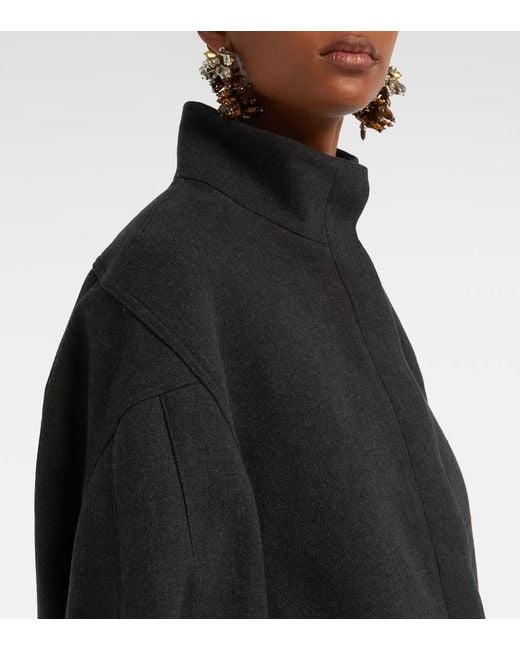 Dries Van Noten Blue Balloon-Sleeve Jacket