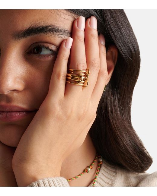 Spinelli Kilcollin Metallic Aquarius 18kt Gold Linked Rings