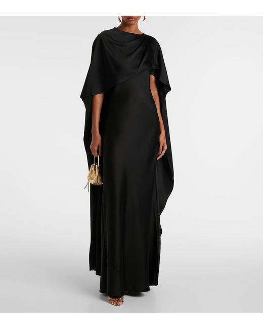 Jonathan Simkhai Black Izel Satin Gown