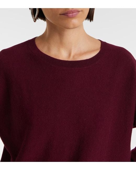 Jardin Des Orangers Red Wool And Cashmere Sweater Dress