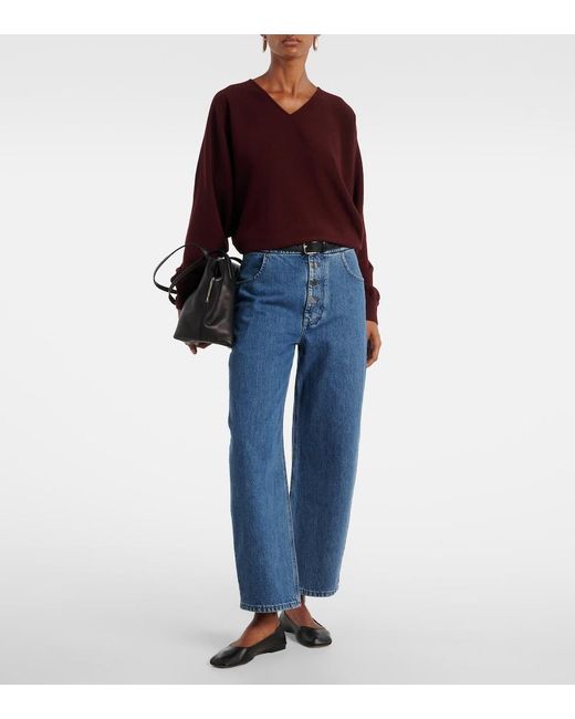 FFORME Blue Barrel-Leg Jeans