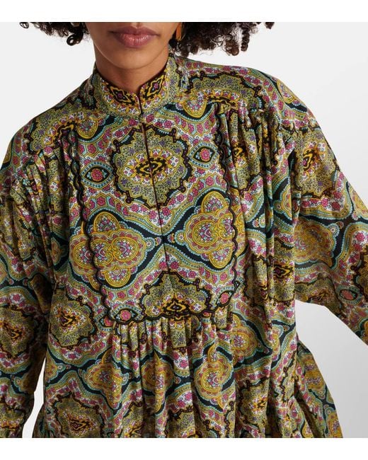 Etro Multicolor Printed Cotton Shirt Dress