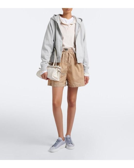 Prada White Court Re-Nylon Sneakers