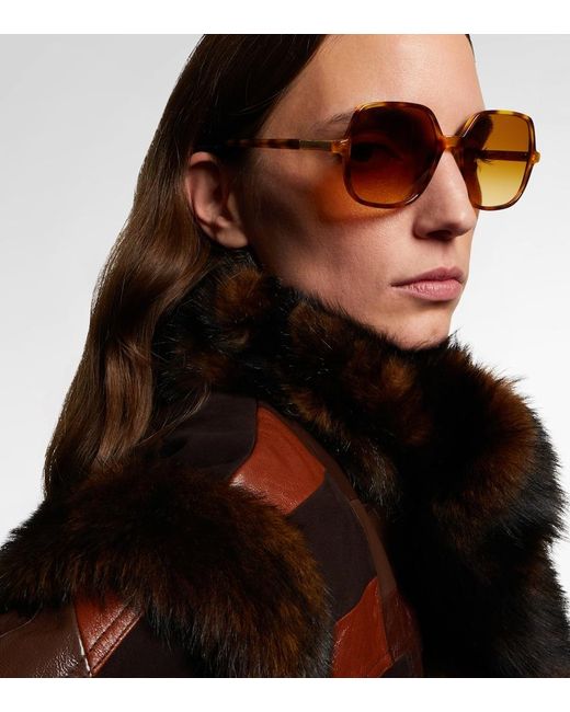Chloé Brown Judy Square Sunglasses