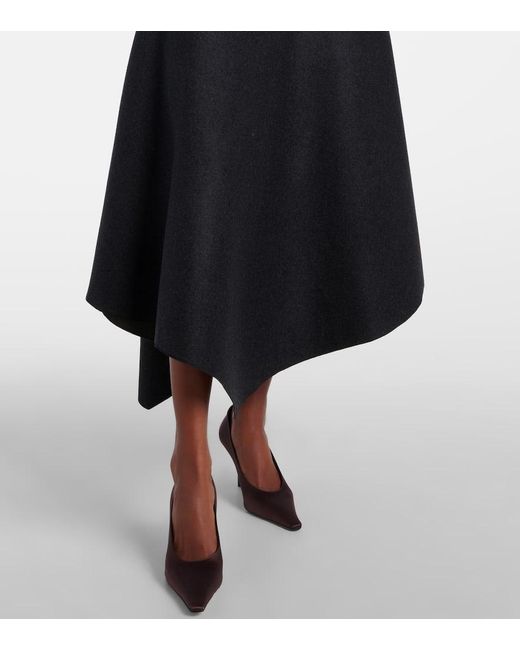 Abito Midi Asimmetrico di Victoria Beckham in Black