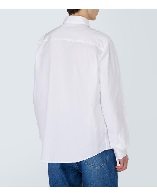 Camicia Oxford in cotone di AMI in White da Uomo