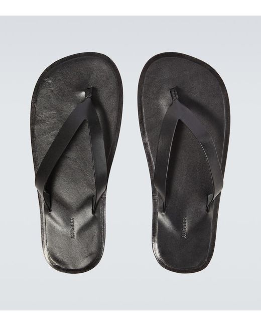 Auralee Sandalen aus Leder in Black für Herren