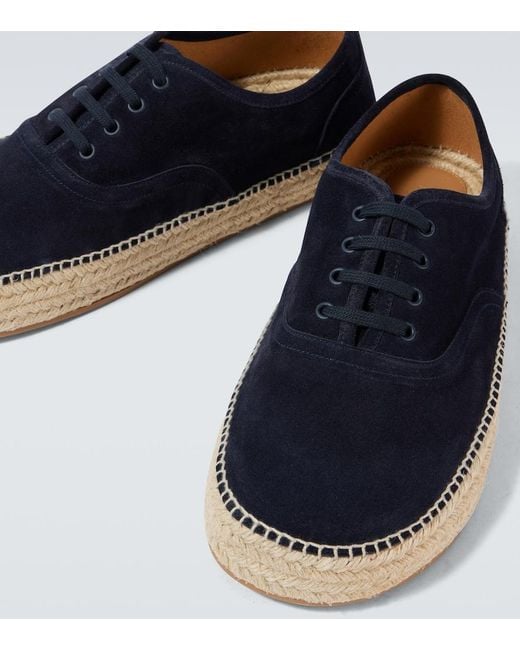 J.W. Anderson Blue Suede Espadrilles for men