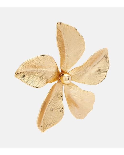 Jennifer Behr White Keala Floral Earrings