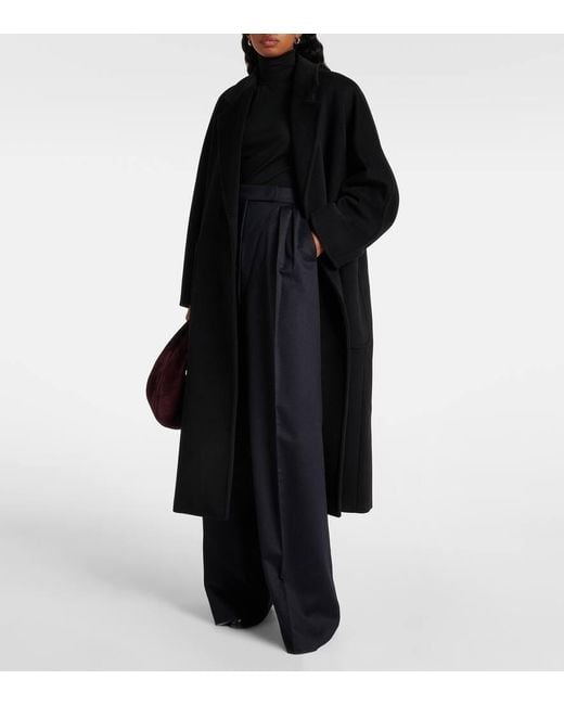 Pantalon Ample Fagus En Laine Max Mara en coloris Blue