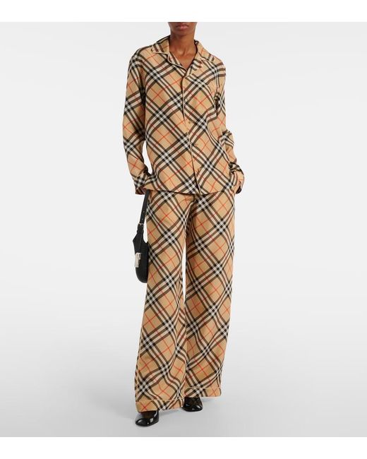 Burberry Brown Knitted Silk Top