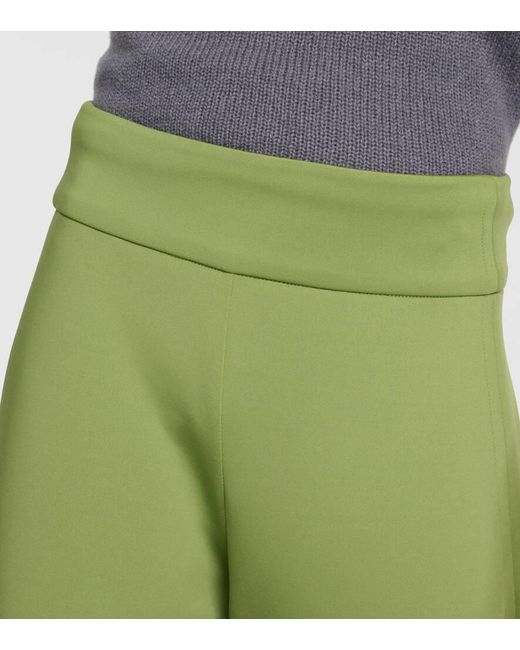 Max Mara Green Leisure Levante Wide-leg Pants
