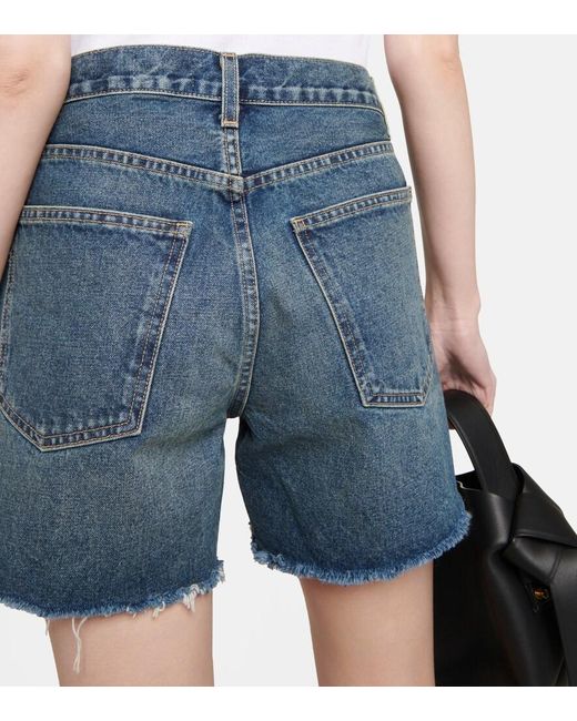 Nili Lotan Blue Yoann Denim Shorts