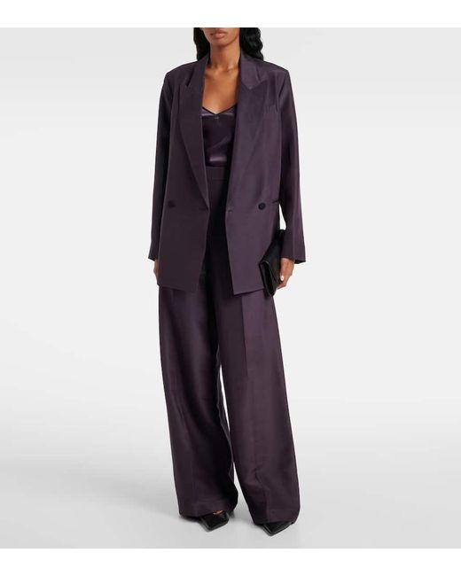 Joseph Purple Clea Silk Satin Camisole