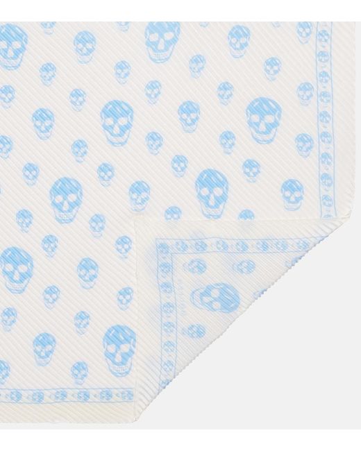 Foulard Skull di McQueen in Blue