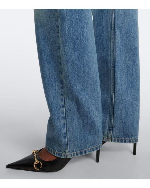Gucci Blue Faded Straight Jeans