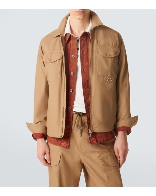 Moncler Natural Cotton Blouson Jacket for men
