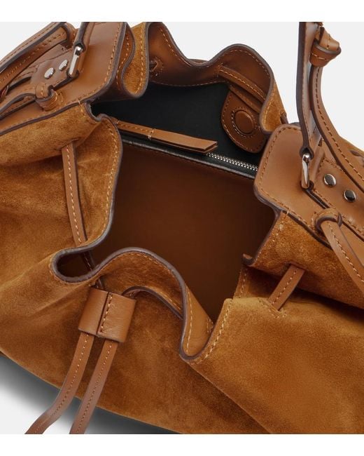 Isabel Marant Brown Bolton Medium Suede Shoulder Bag