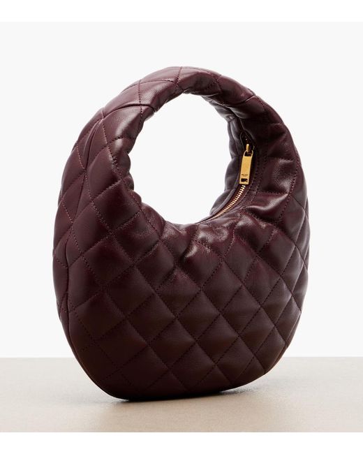 Saint Laurent Purple Icarino Baby Quilted Leather Top-Handle Bag