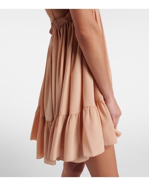 Chloé Pink Silk Crepe Minidress