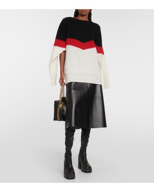 Stella McCartney Red Casentino Wool-Blend Sweater