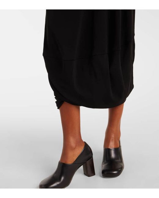 Lemaire Black Maxikleid Aus Crepe-Jersey