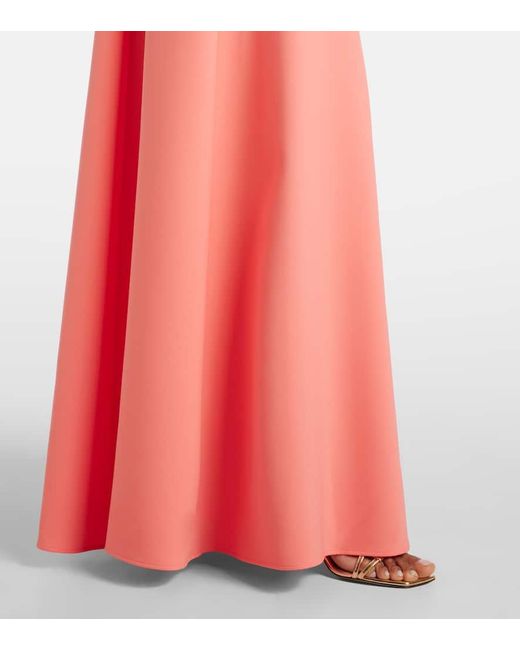 Carolina Herrera Pink Robe Aus Crepe
