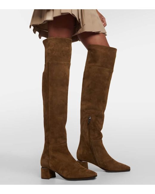 Jimmy Choo Brown Loren 45 Suede Over-the-knee Boots