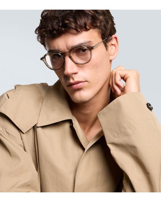 Dior Metallic Diorblacksuito R10I Round Glasses for men