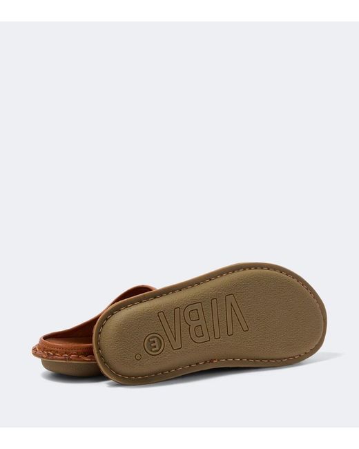 Comme des Garçons Brown X Vibae Leather And Suede Mules for men